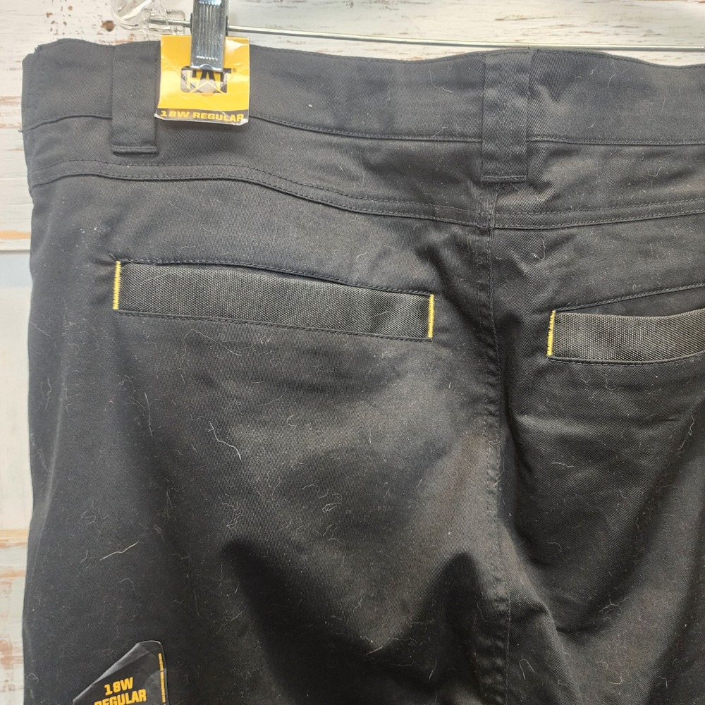 Caterpillar CAT Womens Black Cargo Work Pants Slim Fit Utility Trousers NWT - Picture 9 of 16